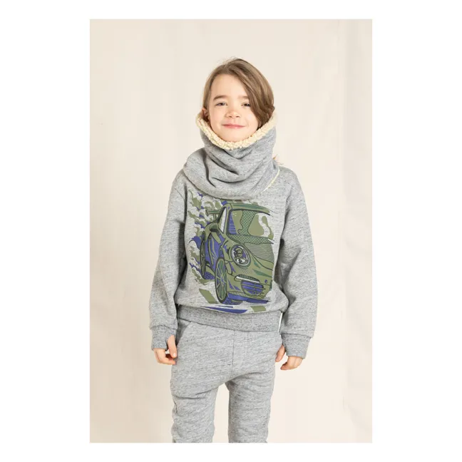 Echarpe Tube Fourrée Turtle | Gris clair