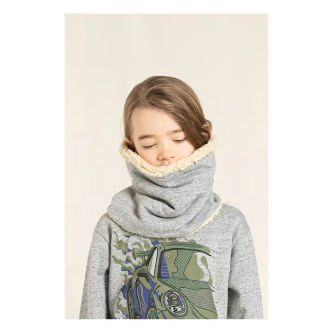 Echarpe Tube Fourrée Turtle | Gris clair
