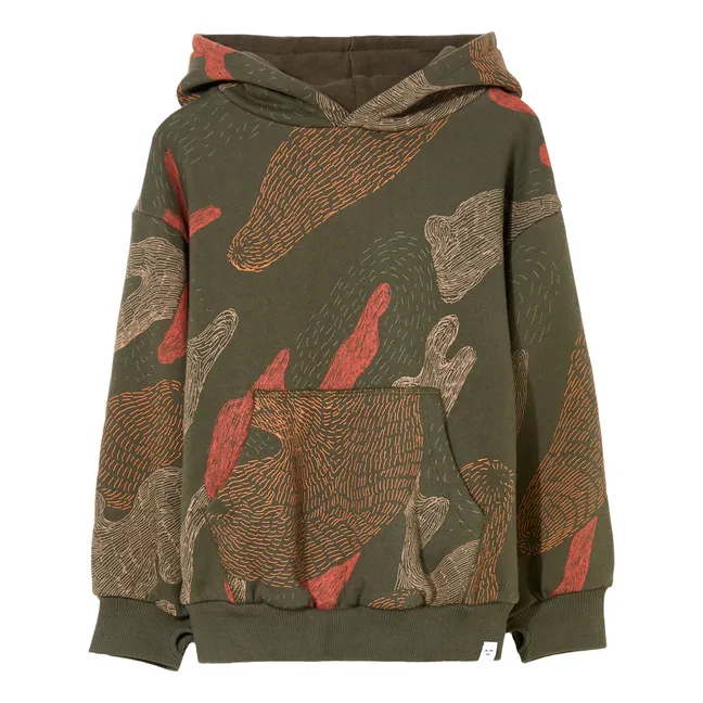 Sudadera con capucha de camuflaje Horst | Verde Kaki