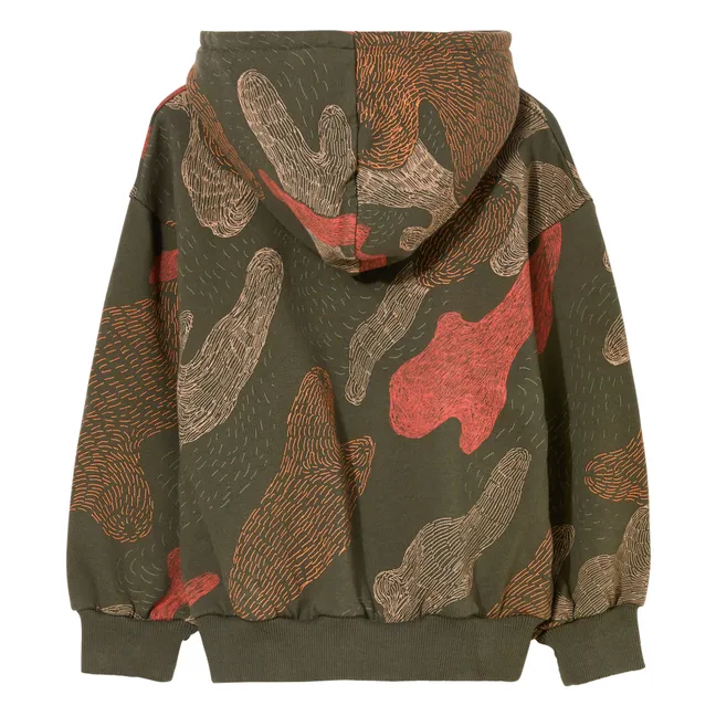 Sudadera con capucha de camuflaje Horst | Verde Kaki