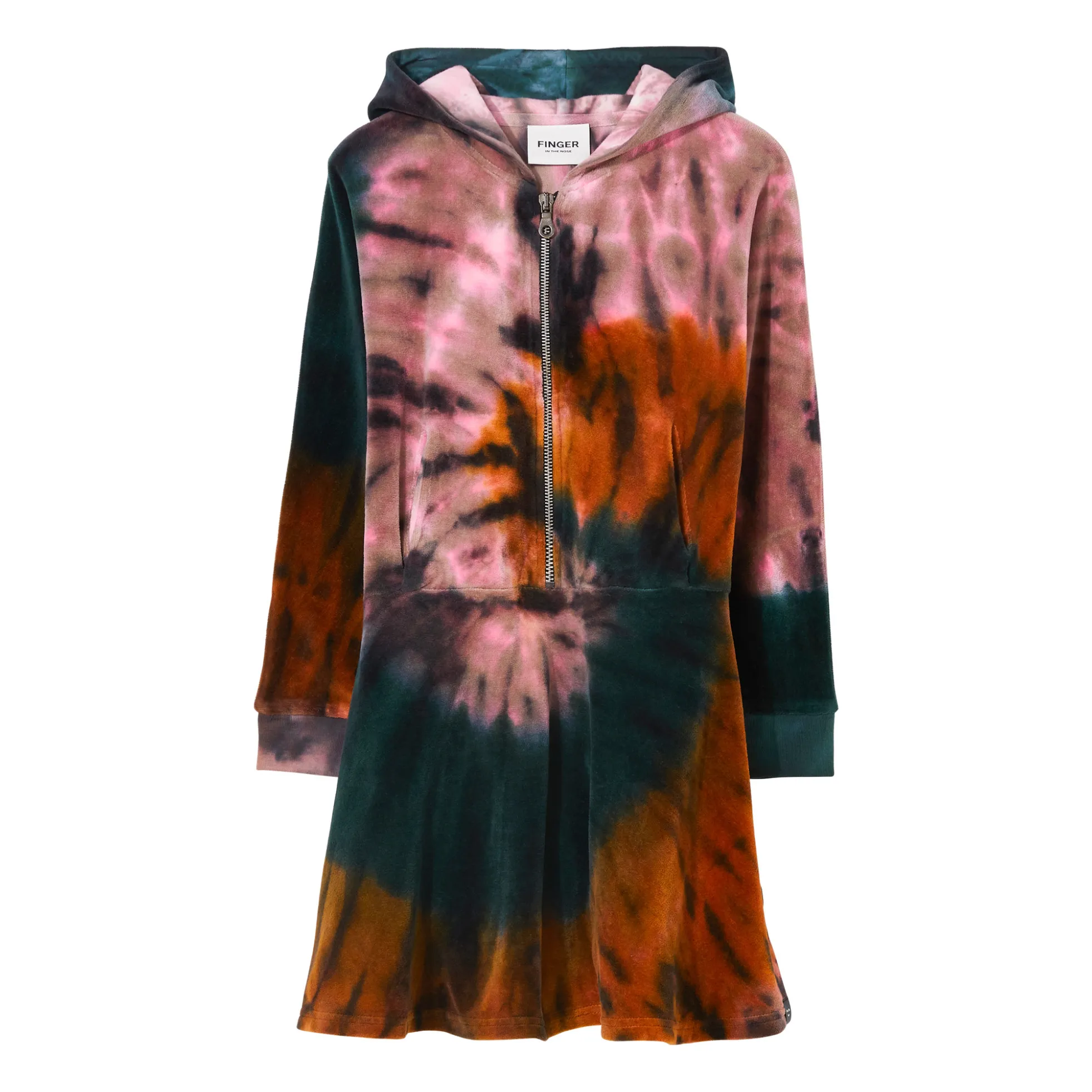Finger In The Nose Lilac Floyen Tie-Dye Velvet Dress