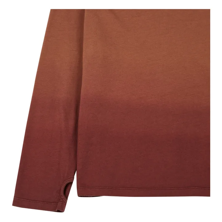 T-Shirt Dip and Dye Nico | Rouge brique- Image produit n°4