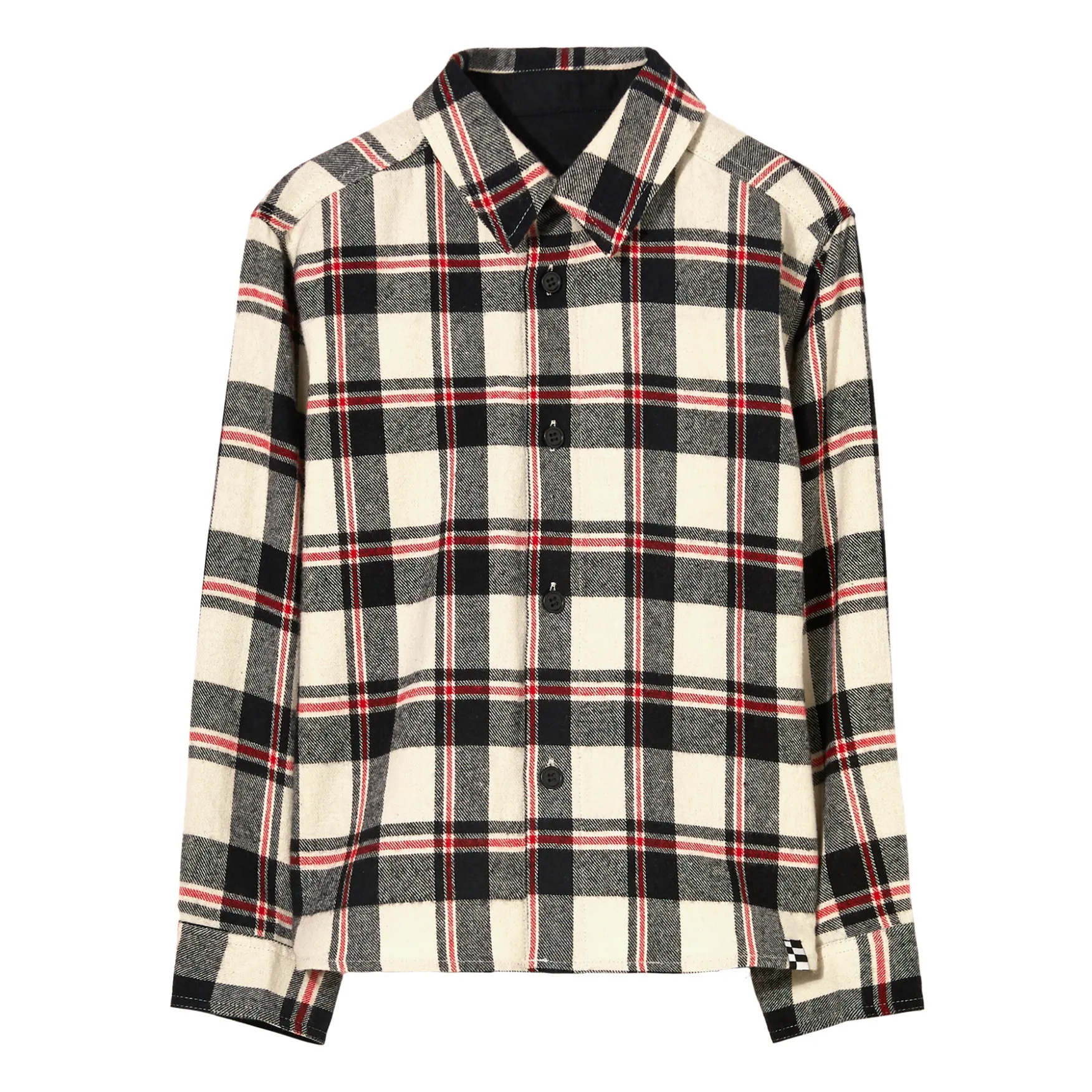 Finger In The Nose Unisex Noir/Blanc Dunkan Checked Shirt