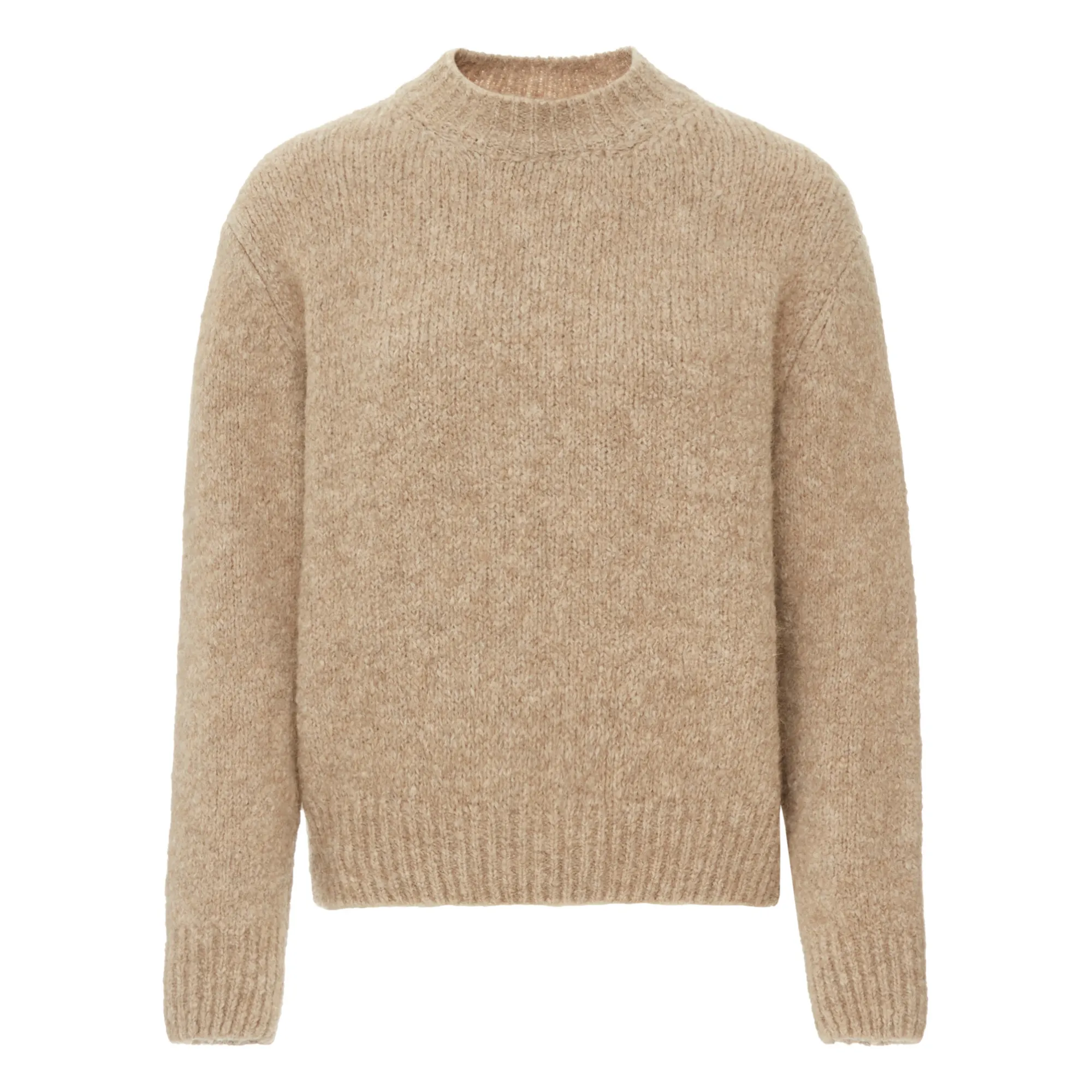 Finger In The Nose Unisex Beige Lona Merino Wool Jumper