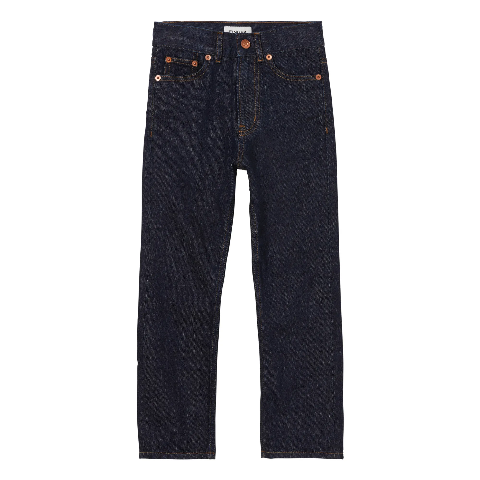 Finger In The Nose Unisex Denim Brut Norton Raw Edge Straight Leg Jeans