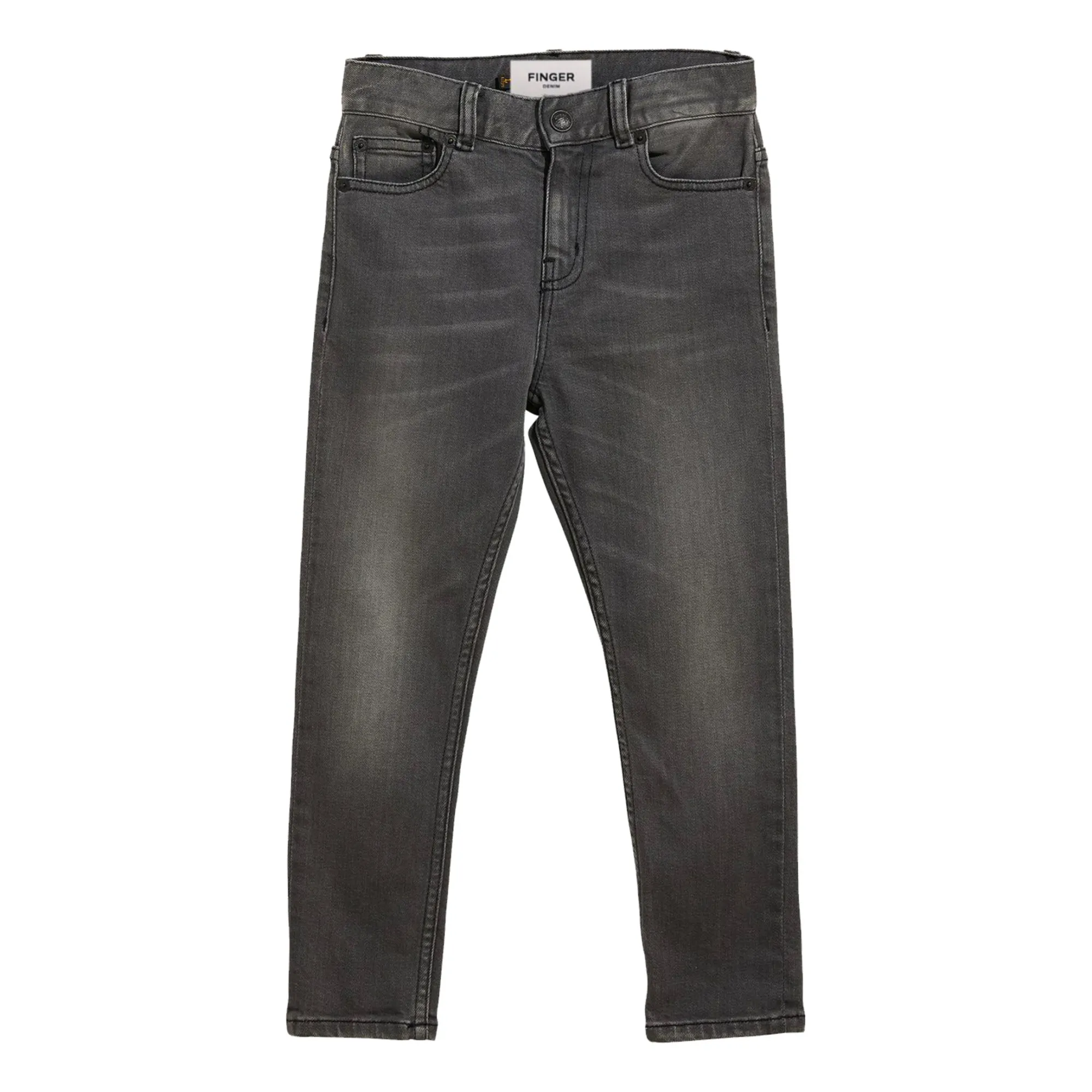 Finger In The Nose Unisex Dark Grey Denim Ewan Skinny Jeans