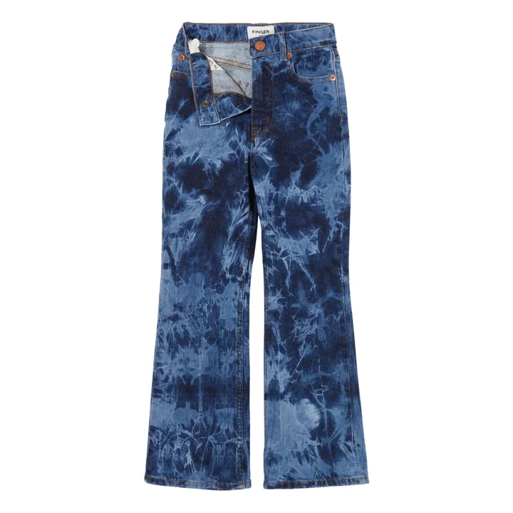 Jeans Flare Tie and Dye Solange | Blau- Produktbild Nr. 5