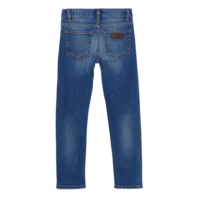 Jeans Slim in cotone riciclato, in poliestere riciclato, modello: Icon | Demin