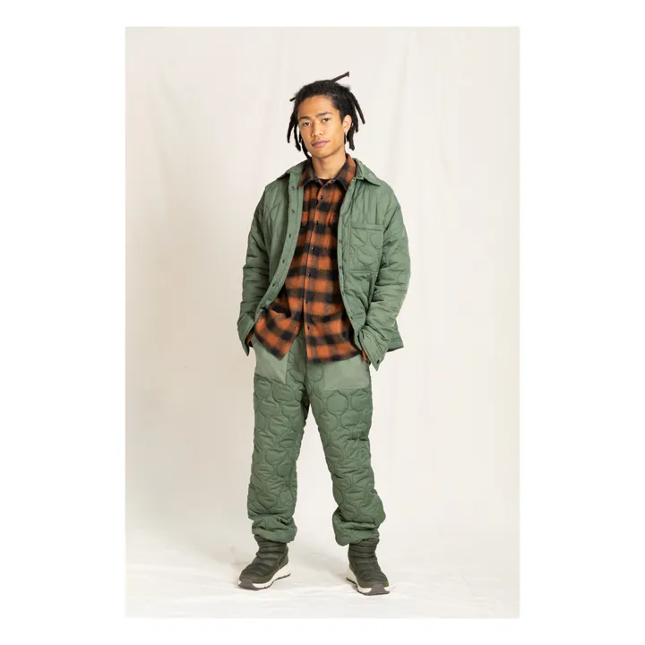 Alex Quilted Trousers | Khaki- Product image n°3