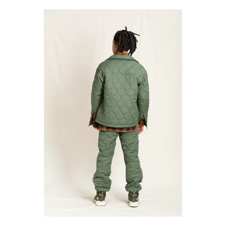 Alex Quilted Trousers | Khaki- Product image n°4