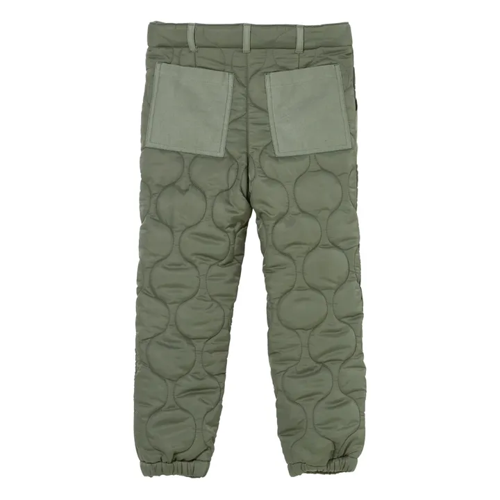 Alex Quilted Trousers | Khaki- Product image n°6