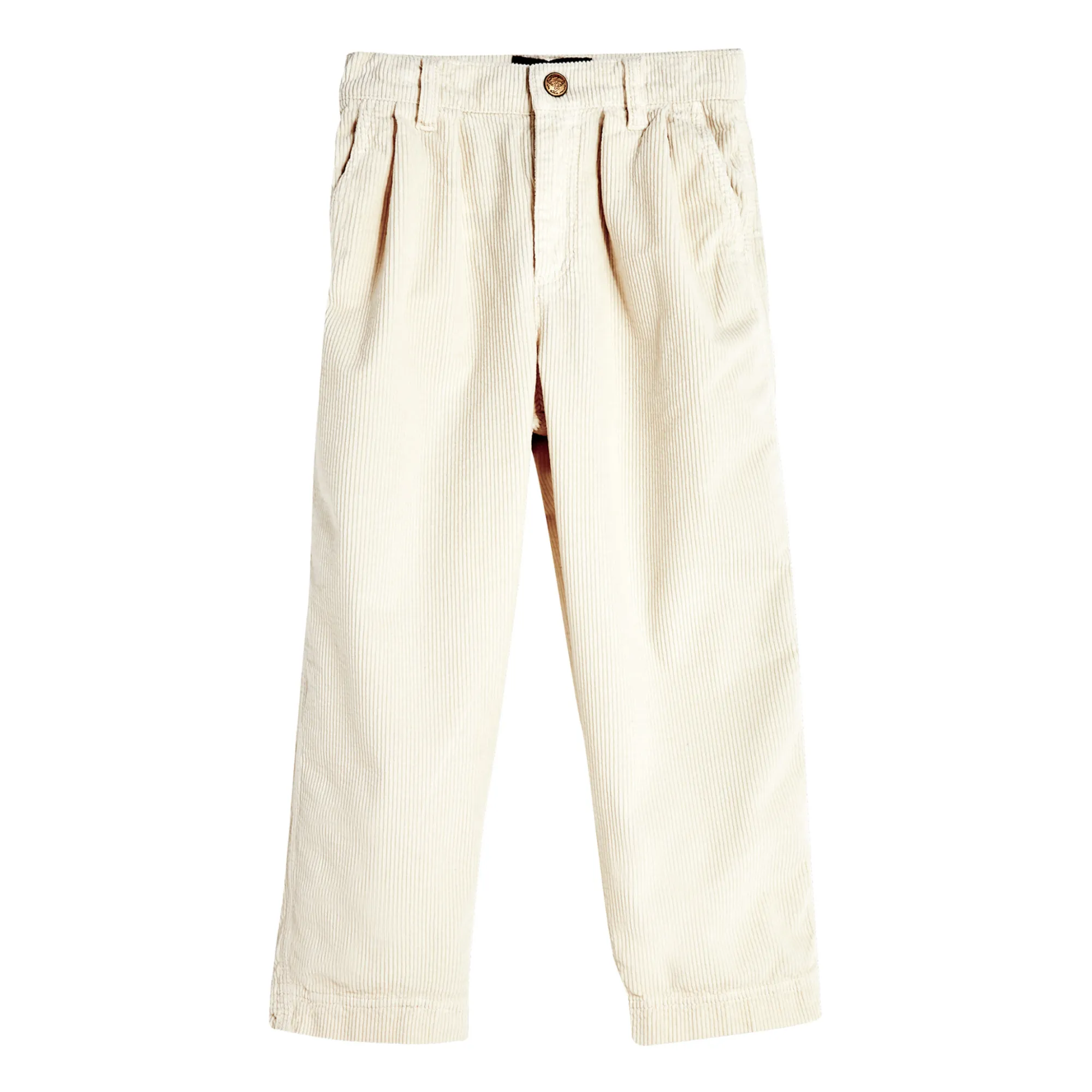 Finger In The Nose Blanc/Écru Lucy Cropped Corduroy Jeans