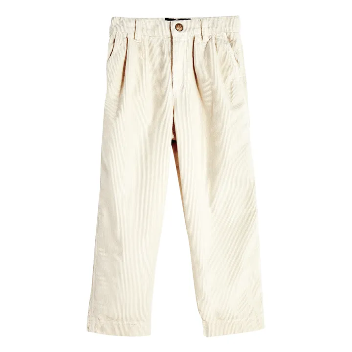 Jeans Cropped, in velluto a costine, modello: Lucy | Blanc/Écru- Immagine del prodotto n°0