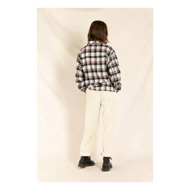 Jeans Cropped, in velluto a costine, modello: Lucy | Blanc/Écru- Immagine del prodotto n°2