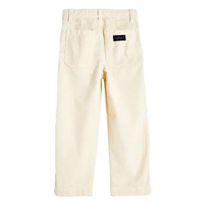 Jeans Cropped, in velluto a costine, modello: Lucy | Blanc/Écru- Immagine del prodotto n°4