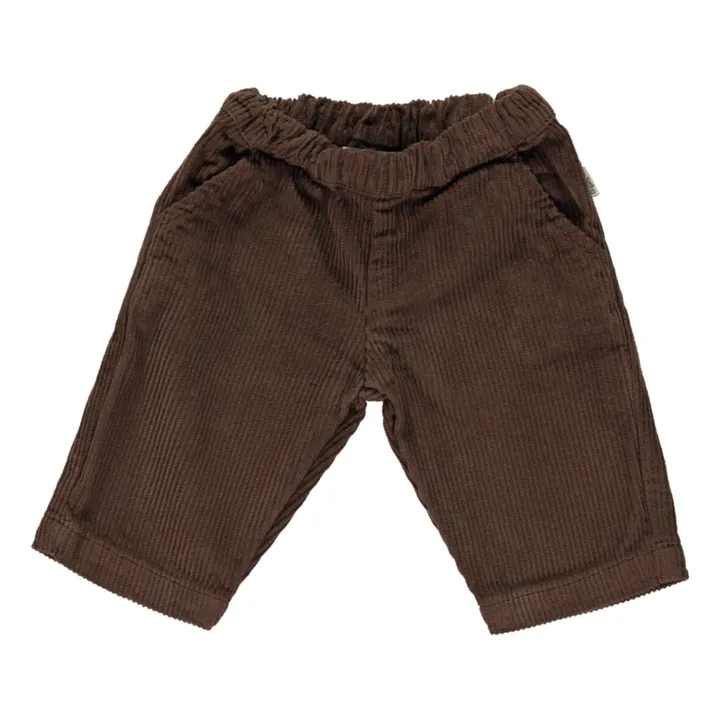 Pomelos Corduroy Trousers | Brown- Product image n°0