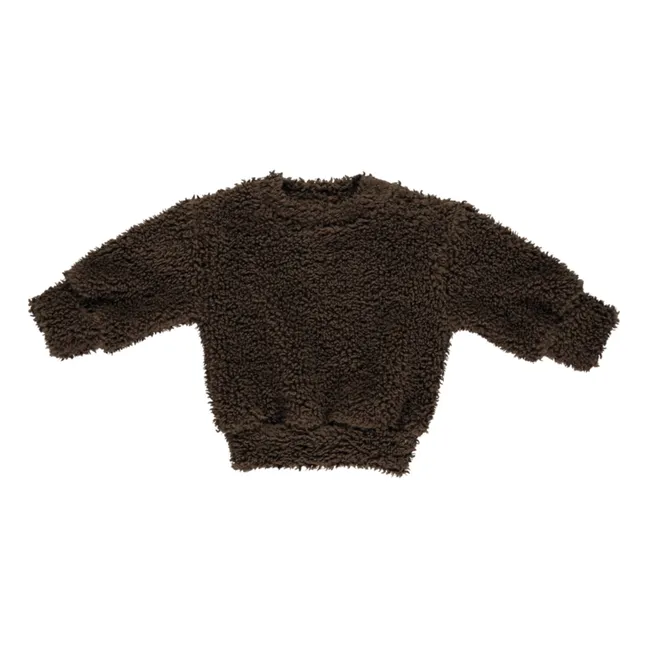 Leatherleaf Sherpa Sweatshirt | Brown