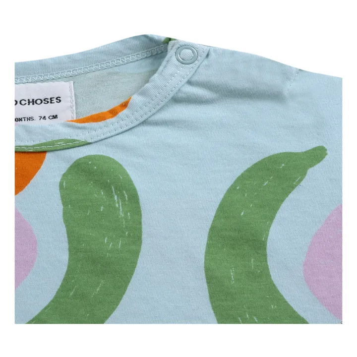 Fruits Organic Cotton Baby T-shirt | Light blue- Product image n°1