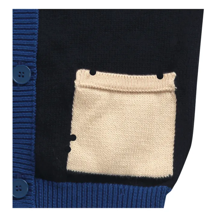 Cárdigan de algodón ecológico Colorblock Bebé | Multicolor- Imagen del producto n°3