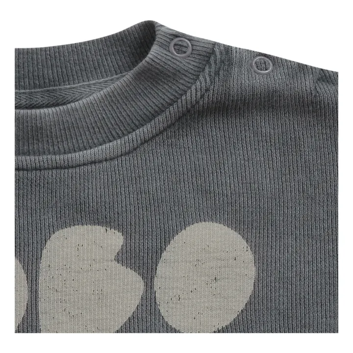 Baby-Sweatshirt Bio-Baumwolle Bobo Choses | Grau- Produktbild Nr. 1