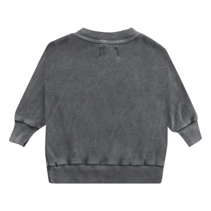Baby-Sweatshirt Bio-Baumwolle Bobo Choses | Grau- Produktbild Nr. 3