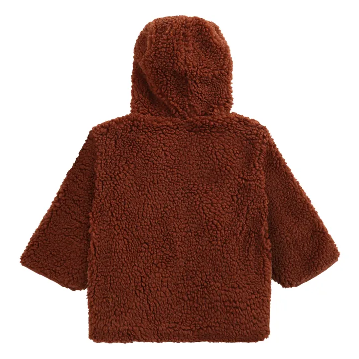 Cappotto in pelliccia eco riciclata | Marrone- Immagine del prodotto n°4