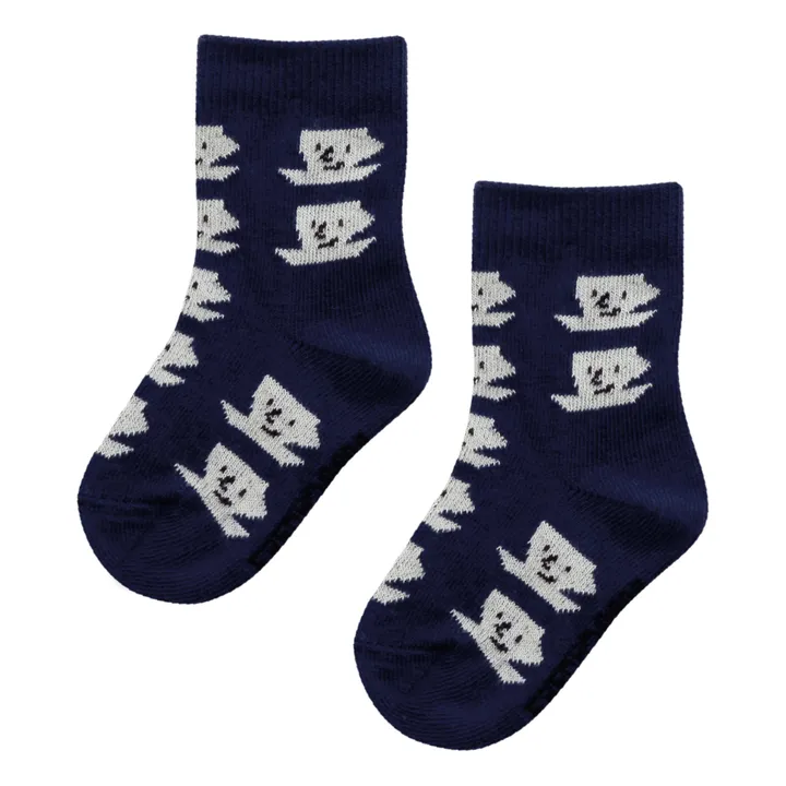 Cups Baby Socks | Midnight blue- Product image n°0
