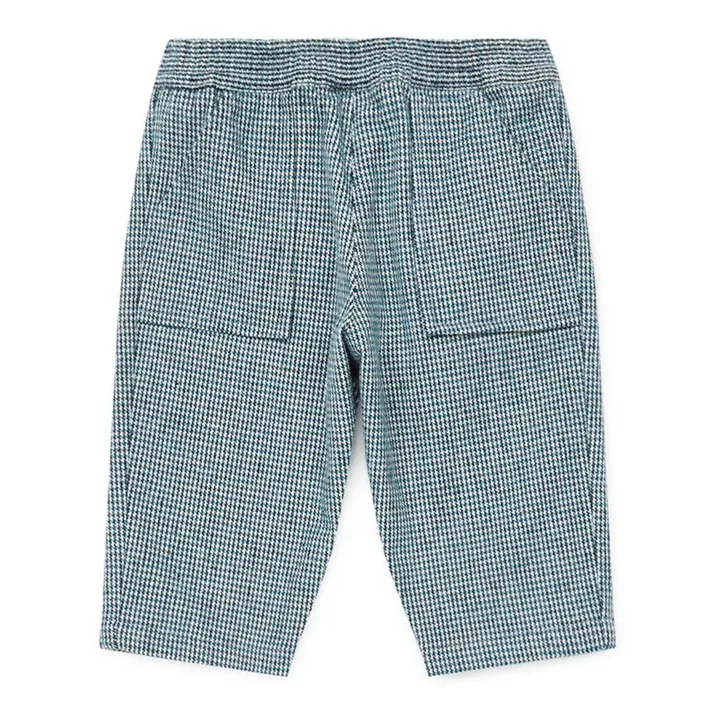 Darius Houndstooth Trousers | Green- Product image n°0