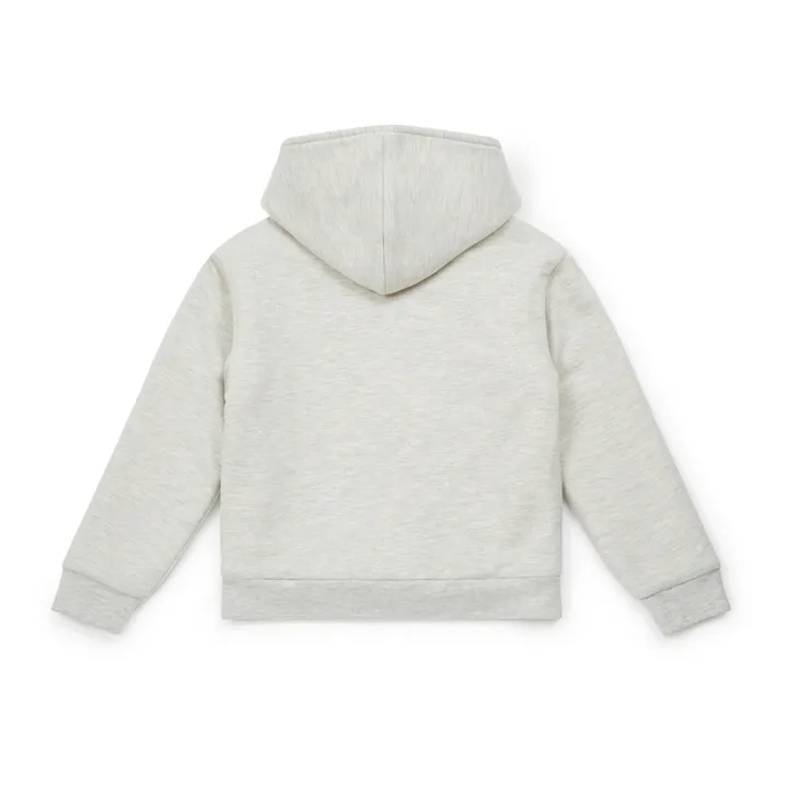 Sweatshirt mit Reißverschluss und Kapuze Bio-Baumwolle Gefüttert | Sandfarben- Produktbild Nr. 2