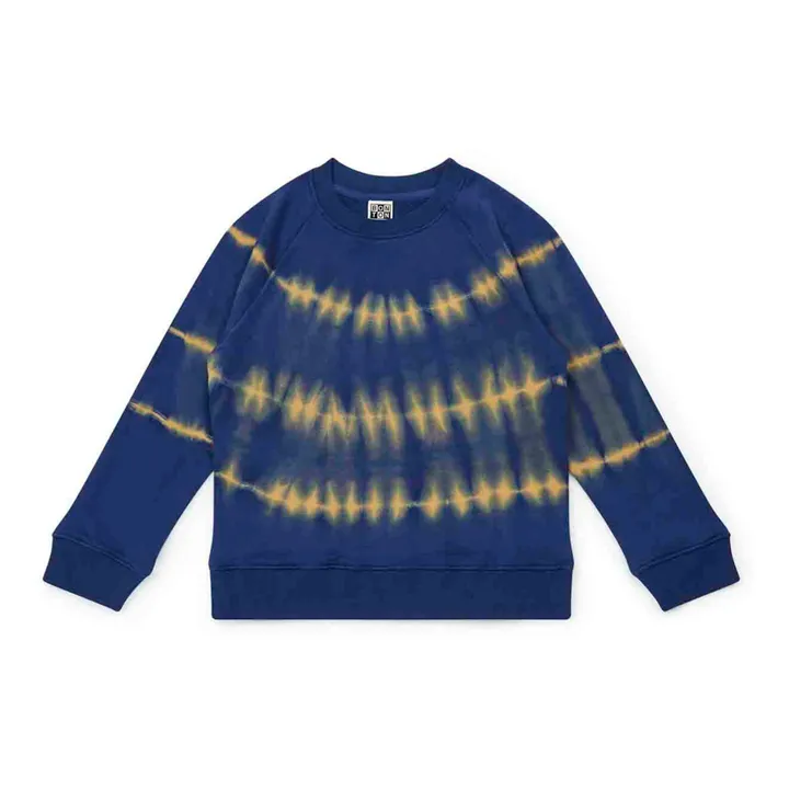 Sweatshirt Tie & Dye Bio-Baumwolle | Navy- Produktbild Nr. 0