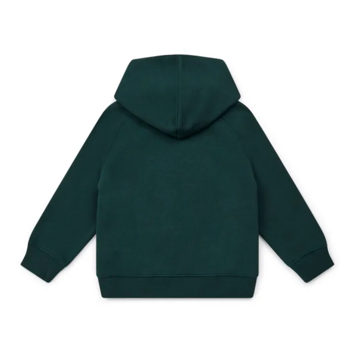 Sudadera con capucha de algodón orgánico Mountain | Verde Oscuro- Imagen del producto n°1