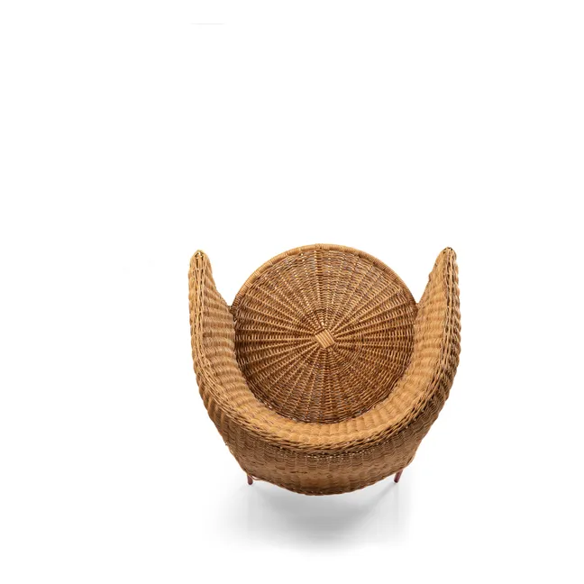 Chaise Caribe en osier | Terracotta