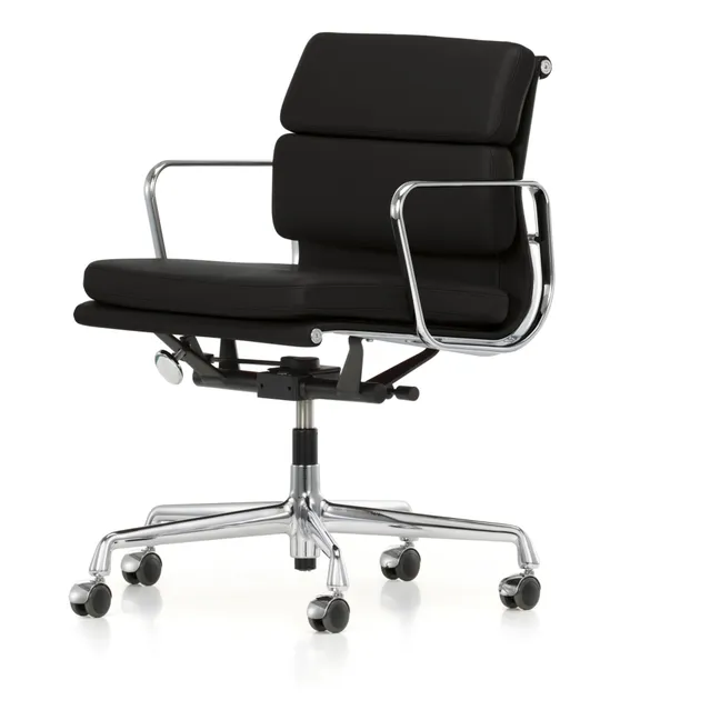 Chaise de bureau Soft Pad chair EA 217 en cuir  | Noir