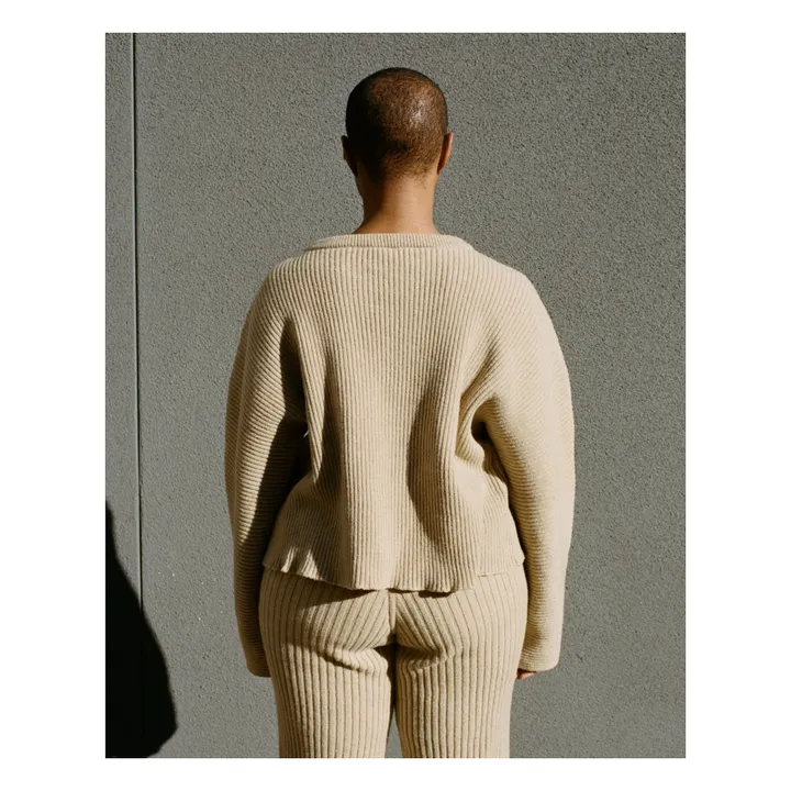 Kai Merino Wool Sweatshirt | Camel- Product image n°2