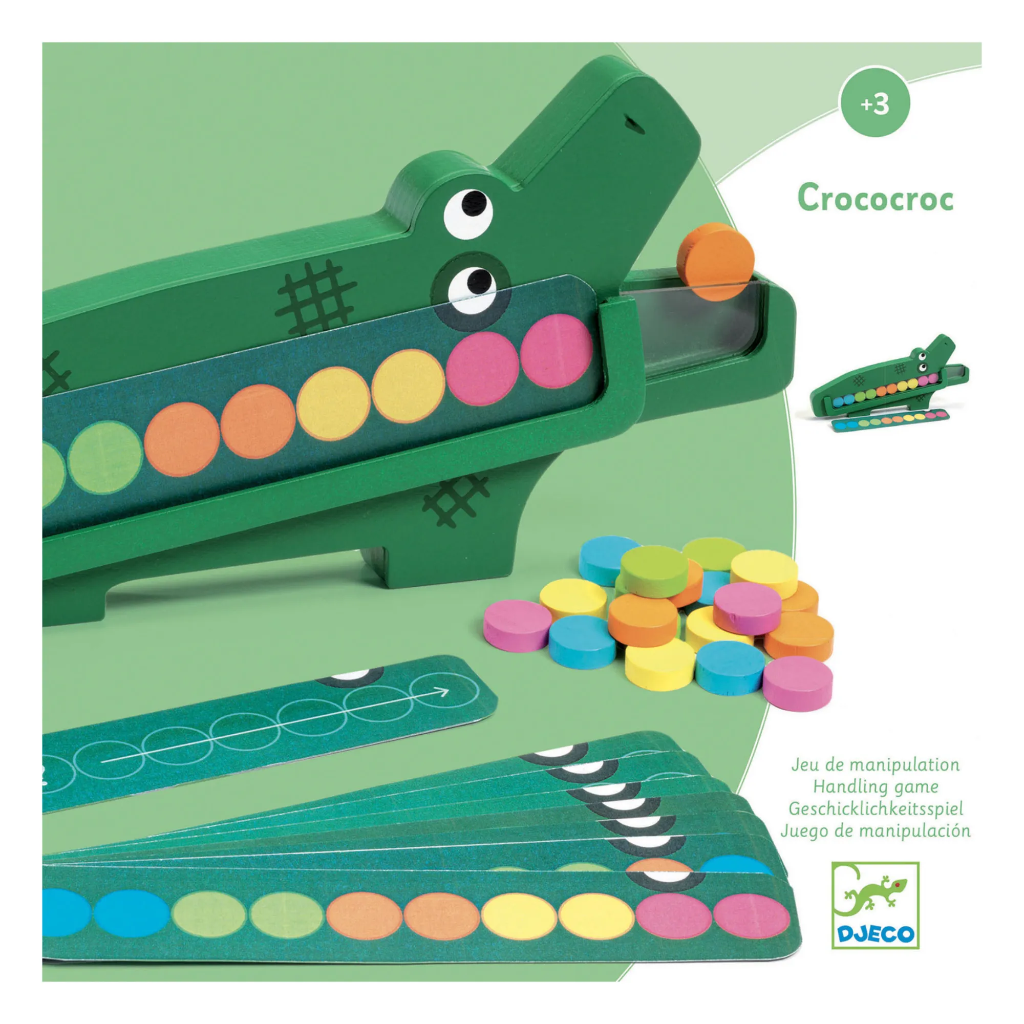Djeco Multicoloured Crococroc