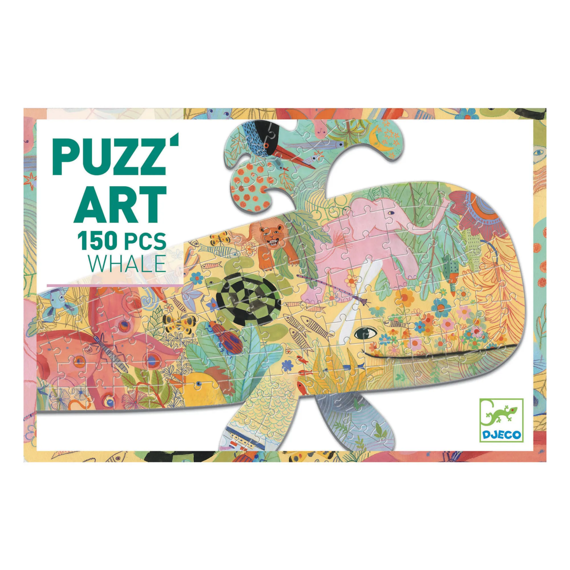 Djeco Multicoloured Whale Puzzle - 150 Pieces