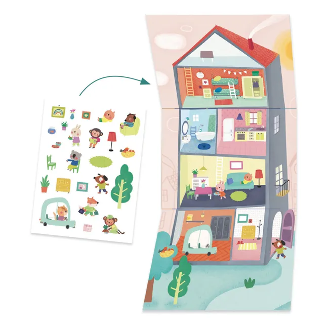 Juego de multiactividades Los animales y sus casas