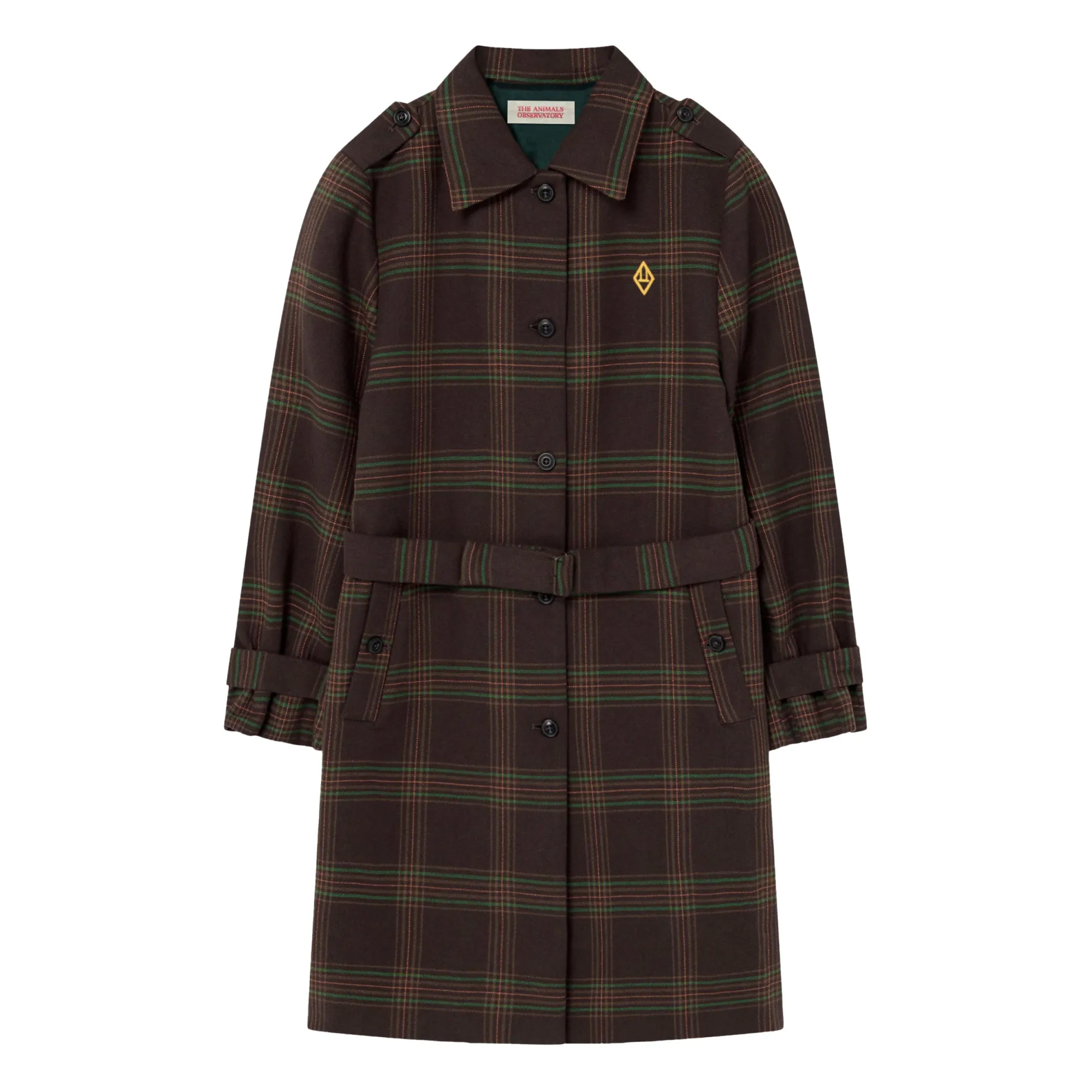 The Animals Observatory Brown Mastiff Checked Coat
