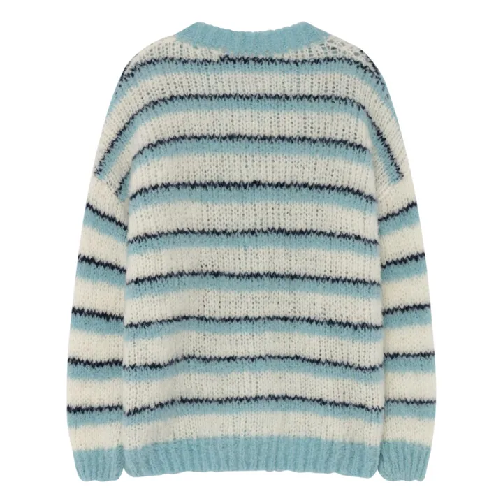 Pull in lana, a righe, modello: Toucan | Azzurro- Immagine del prodotto n°3