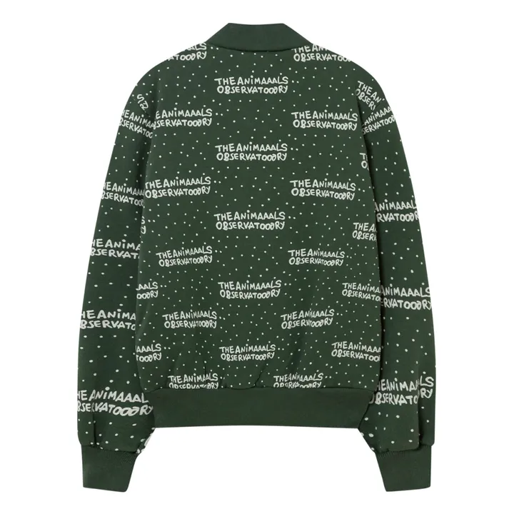 Sweatshirt Reißverschluss Zebra | Dunkelgrün- Produktbild Nr. 3