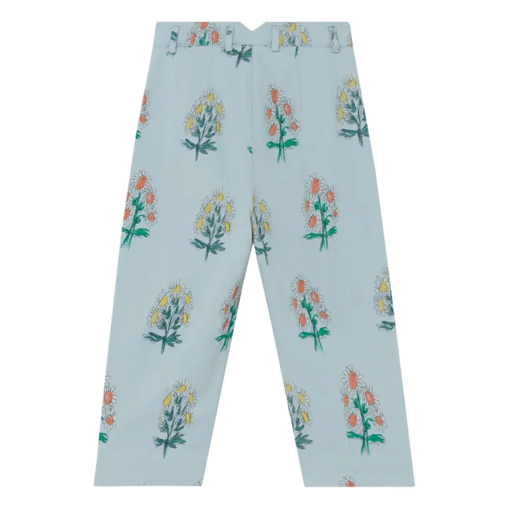 Emu Floral Wide-Legged Trousers | Light blue- Product image n°3