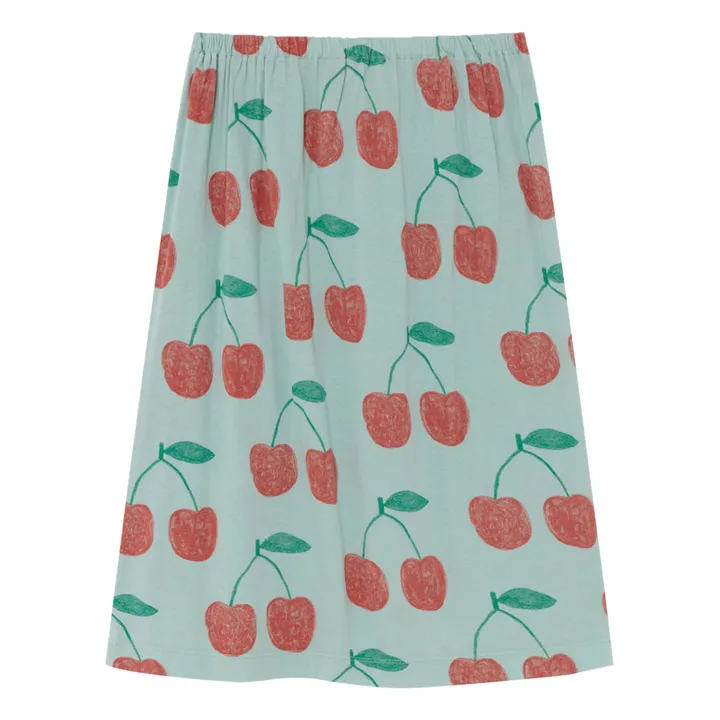 Ladybug Long Jersey Cherry Skirt | Blue- Product image n°3