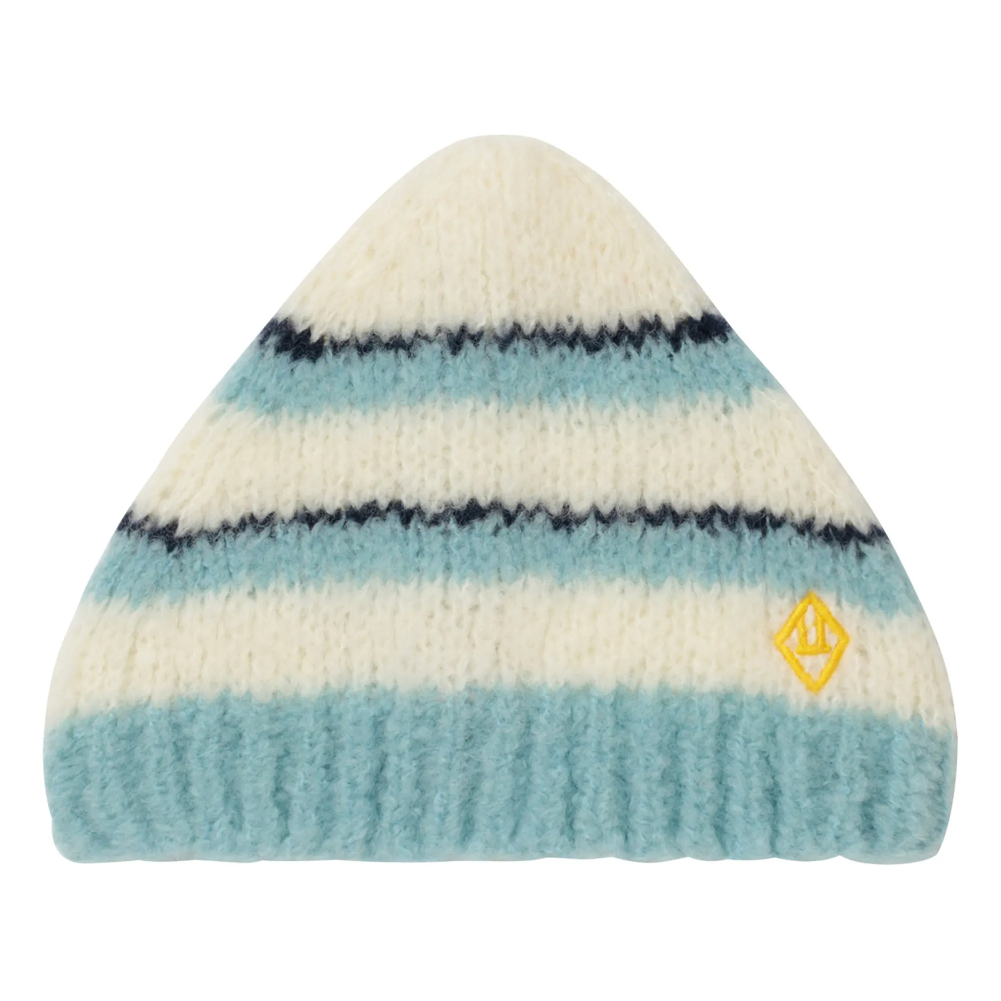 The Animals Observatory Light Blue Pony Stripe Woollen Beanie