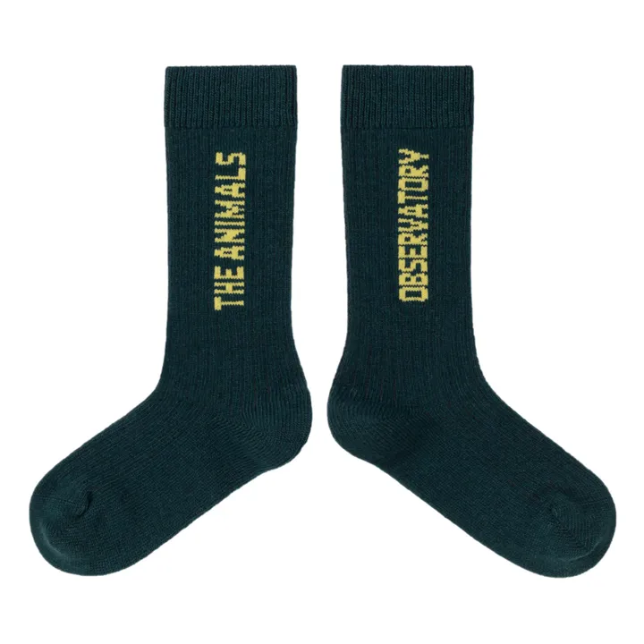Worm Socks | Dark green- Product image n°0
