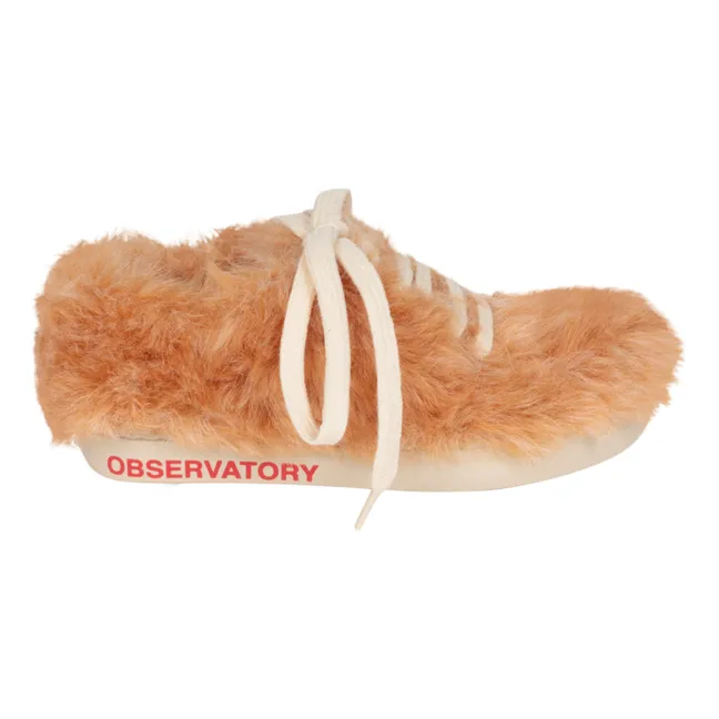 Sneakers Schnürsenkel Fellimitat Bunny | Kamelbraun