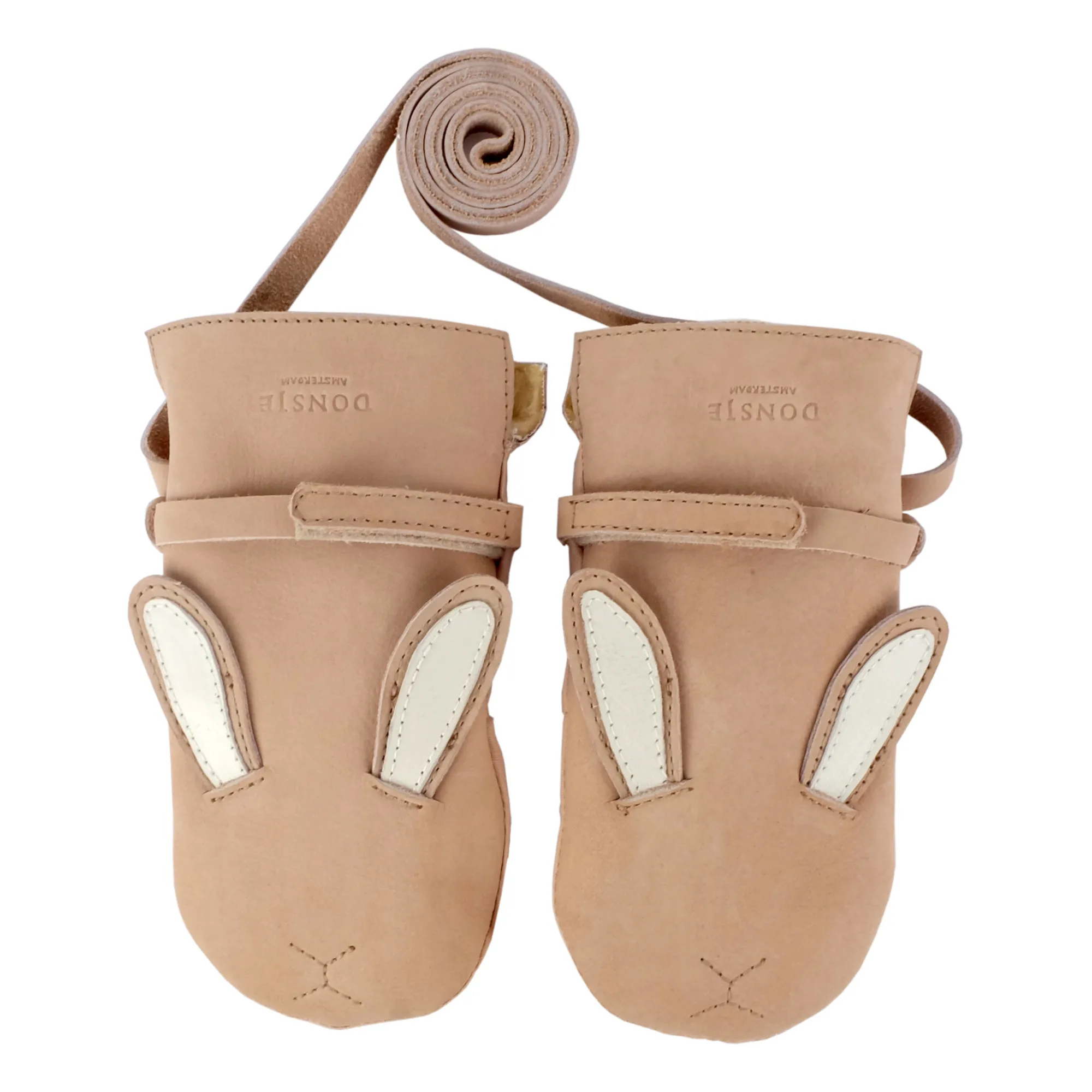 Donsje Beige Kapi Rabbit Mittens