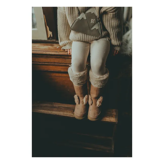 Bottes Fourrées Wadudu Exclusive Lapin | Marron glacé