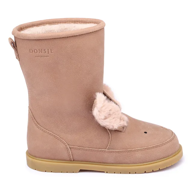Bottes Fourrées Wadudu Exclusive Lapin | Marron glacé