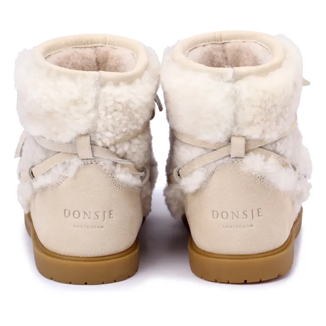 Inuka Fur-Lined Boots | Off white