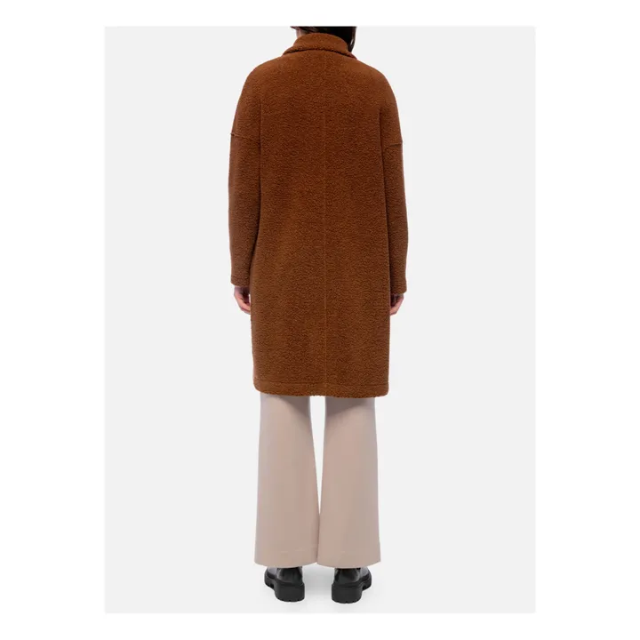 Cappotto, modello: Oversize, in lana bouclette | Caramello- Immagine del prodotto n°3